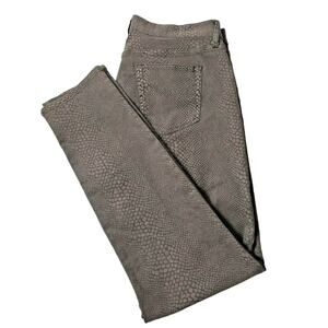 GAP 1969 Gray STRETCH Snake Skin Print LEGGING JEANS Women's Size 32/14r 32x30